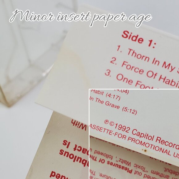 Exodus Songs From Force Habit Promo Cassette Tape Thrash Metal VTG 1992 Tested - Picture 9 of 10